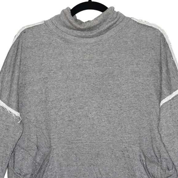 Free People Grey Turtle Neck Long Sleeve Top XS - Picture 2 of 7